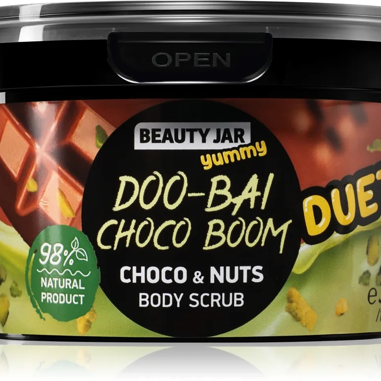 Beauty Jar Yummy Doo-Bai Choco Boom Mild kroppsskrubb 360 g