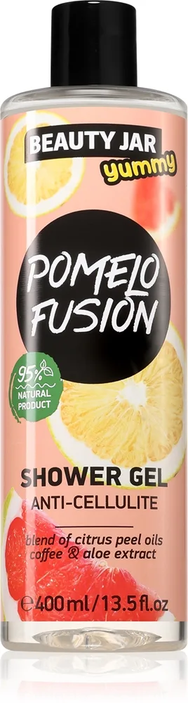 Beauty Jar Yummy Pomelo Fusion Uppfriskande dusch-gel mot celluliter 400 ml