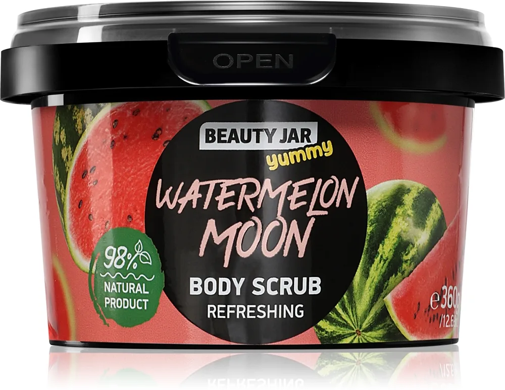 Beauty Jar Yummy Watermelon Moon Kroppsskrubb med en uppfriskande effekt 360 g