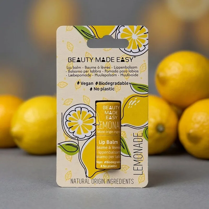 DATOVARER BEDST FØR 9/2026 - Beauty Made Easy® - Lip Balm - Lemonade