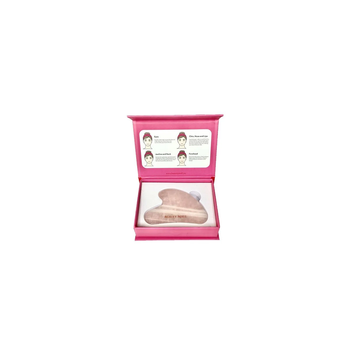 Beauty Mall Premium Rose Quartz Gua Sha