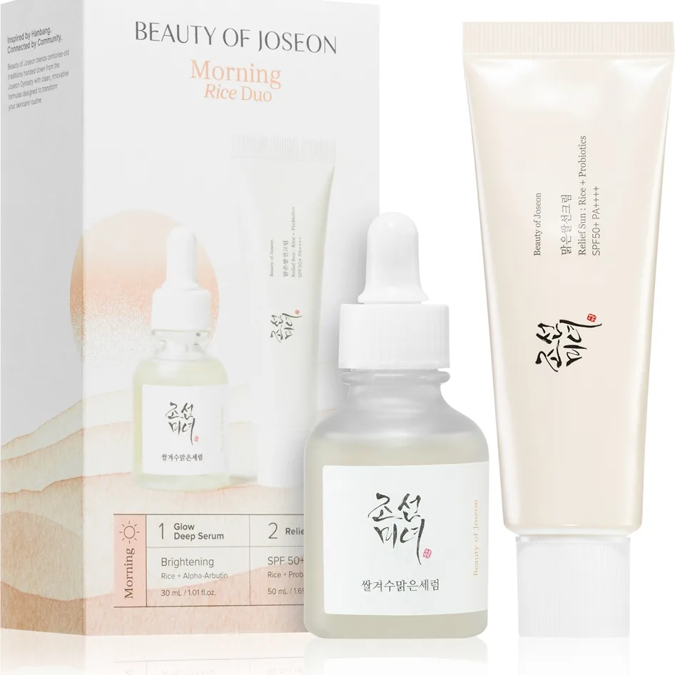 Beauty of Joseon Morning Rice Duo Set Sæt for jævn hudtone