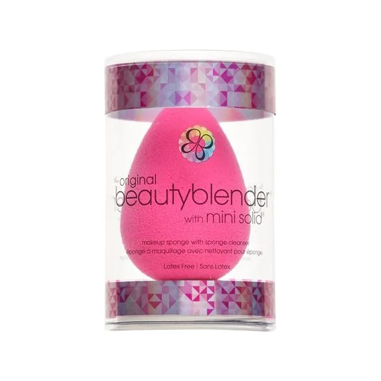 Beautyblender Original Pink w/ Mini Solid Cleanser