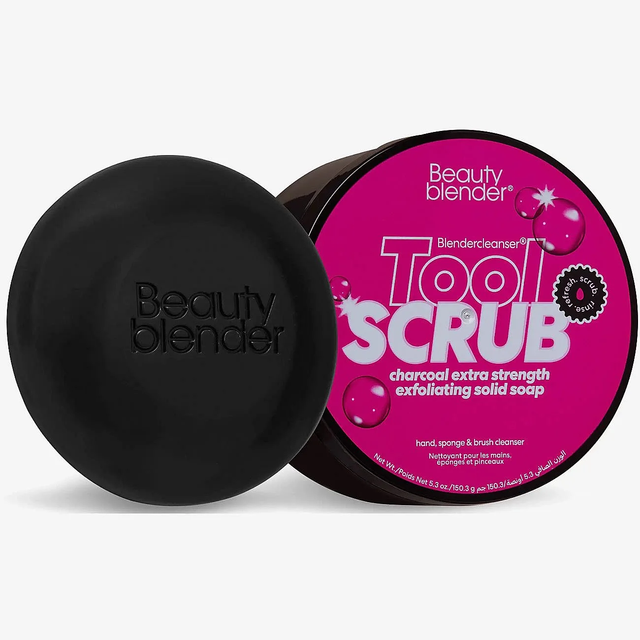 beautyblender Blendercleanser® Tool Scrub Charcoal Siveltimien puhdistaja