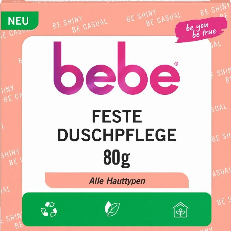 Bebe feste Dusche Pfirsich, 80 g Seife