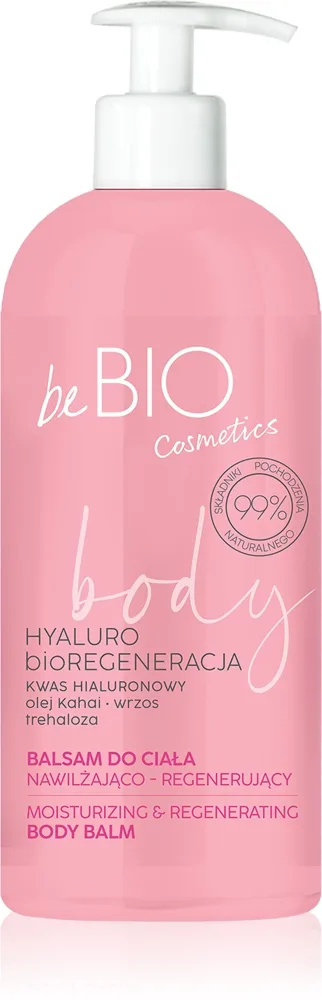 beBIO Hyaluro bioRegeneration Genoprettende kropsbalsam med fugtgivende virkning 350 ml