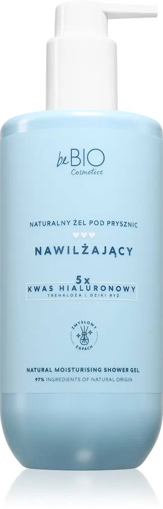beBIO Natural Moisturising Shower Gel Fuktgivande duschgel 350 ml