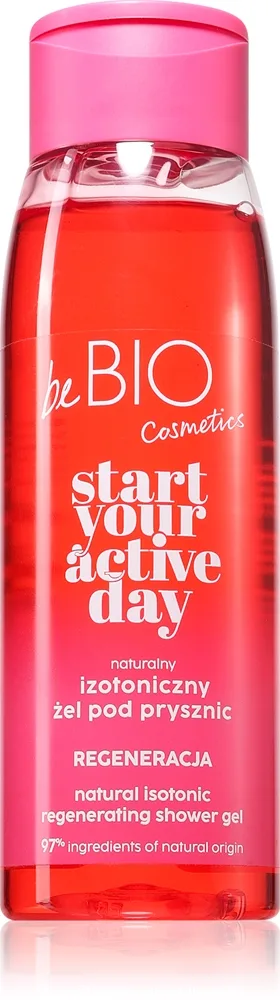 beBIO Start Your Active Day elvyttävä suihkugeeli naisille 400 ml
