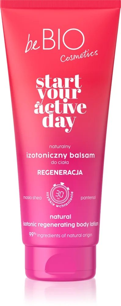 beBIO Start Your Active Day elvyttävä vartalovoide 200 ml