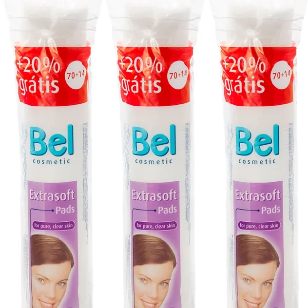 Bel Extra Soft Sminkborttagningsrondeller Ekonomiförpackning 3x84 st.