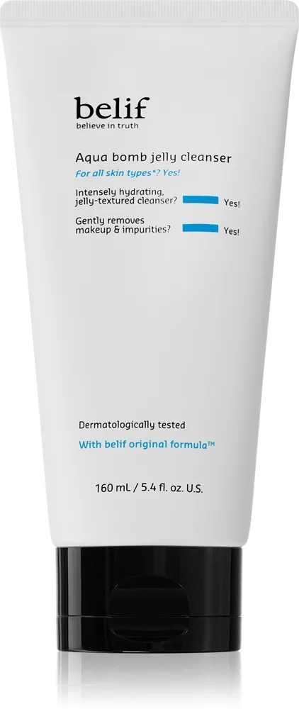 belif Aqua Bomb Jelly Cleanser fuktgivende rensegel med beroligende effekt 160 ml