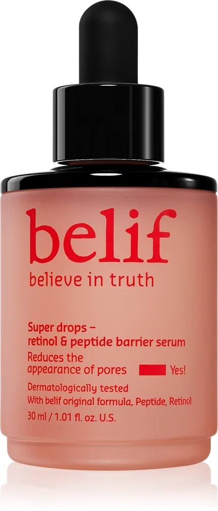 belif Super Drops Retinol & Peptide Barrier Serum Intensivt åtstramande serum serum med peptider 30 ml