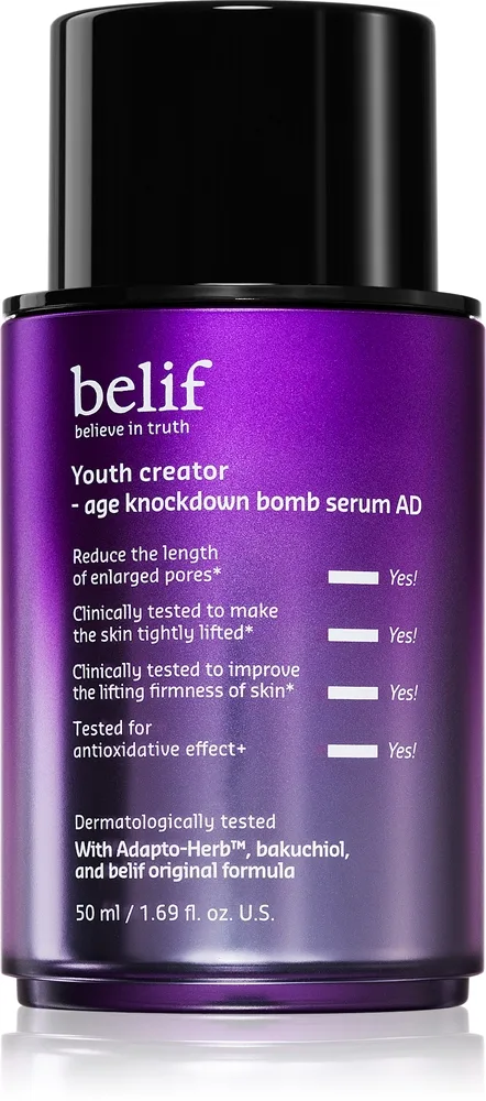 belif Youth Creator Age Knockdown Bomb Serum siero antirughe per idratare e tendere la pelle 50 ml