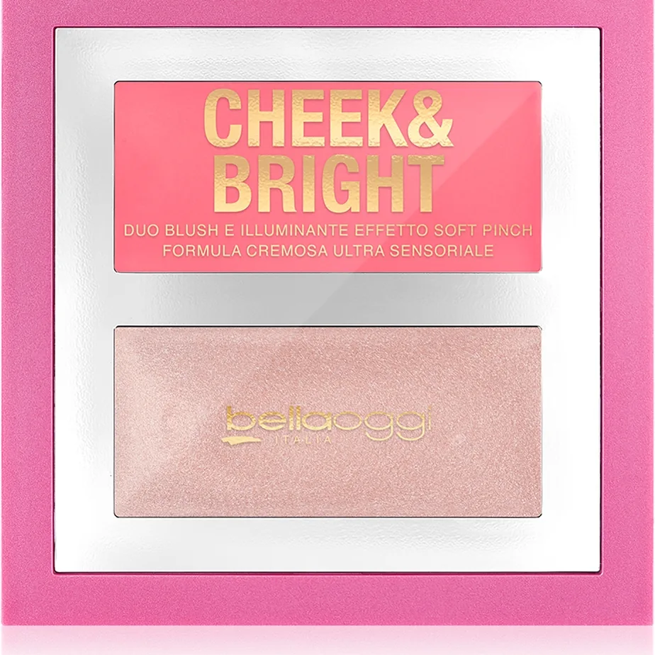 bellaoggi Cheek & Bright Rouge med illuminator Skugga Posh Rose 5 g