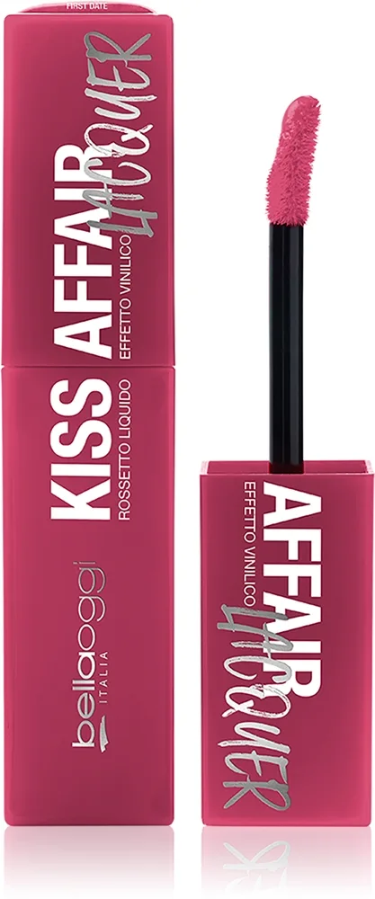 bellaoggi Kiss Affair Lacquer Långvarig flytande läppstift Skugga First Date 3.9 ml