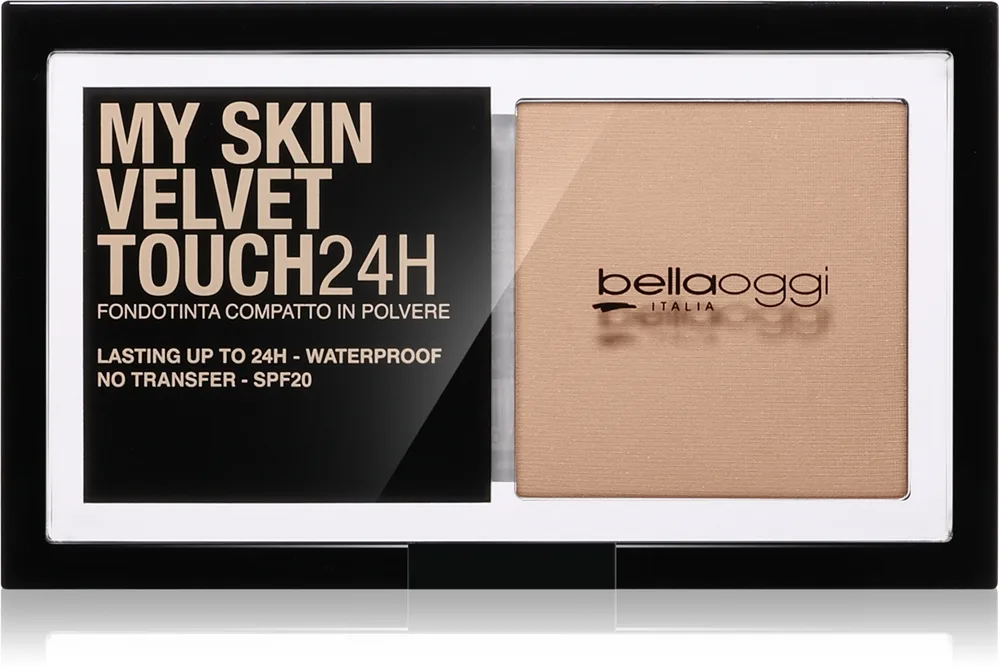 bellaoggi My Skin Velvet Touch 24H Kompakt puder-foundation SPF 20 Skugga 15C Natural Beige 9 g