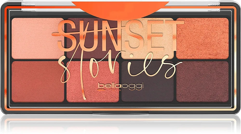 bellaoggi Sunset Stories Ögonskuggspalett, 8 nyanser Skugga Deep Nude 9.5 g