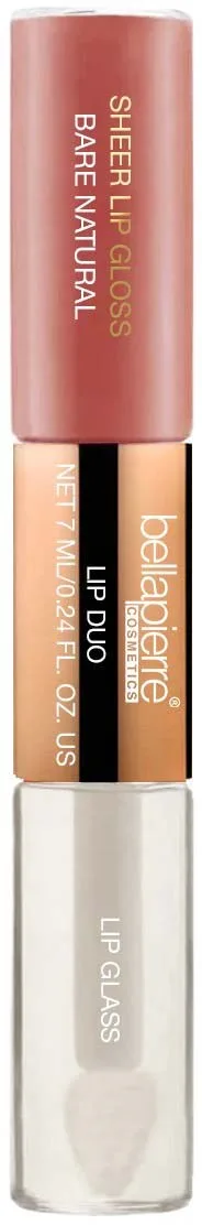BellaPierre Sheer Lip Gloss & Clear Glass Duo