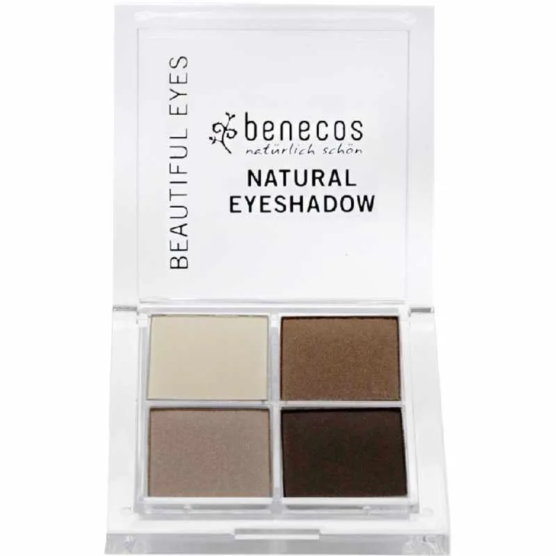 Benecos Natural Quattro Eyeshadow 8 g - Coffee & Cream 002