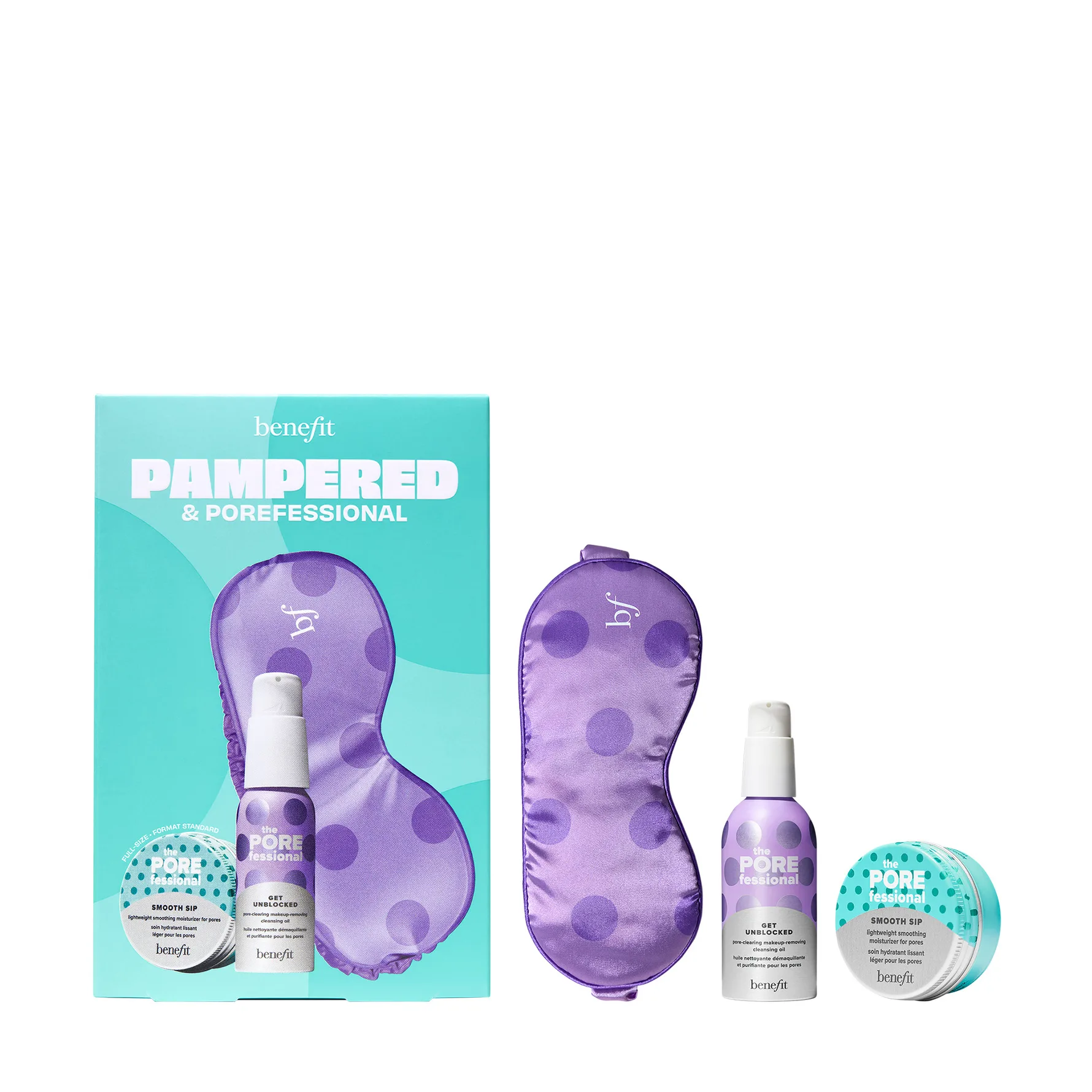 Pampered & POREfessional - Moisturizer and Pore Cleansing Oil Skincare Set