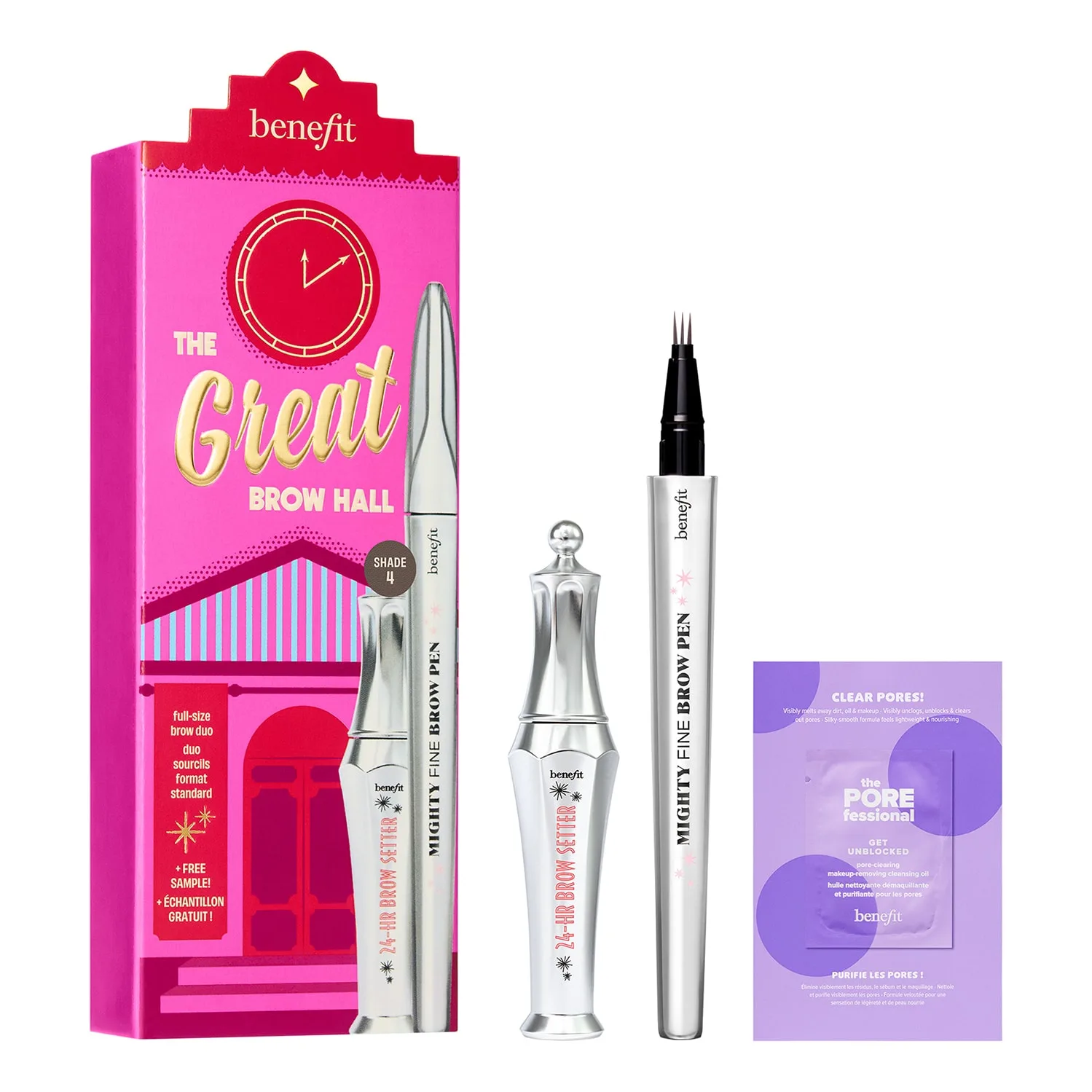 Benefit Cosmetics - The Great Brow Hall - Benefit Brow Christmas Beauty Set - Set The Great Brow Hall Shade 4 - For Women