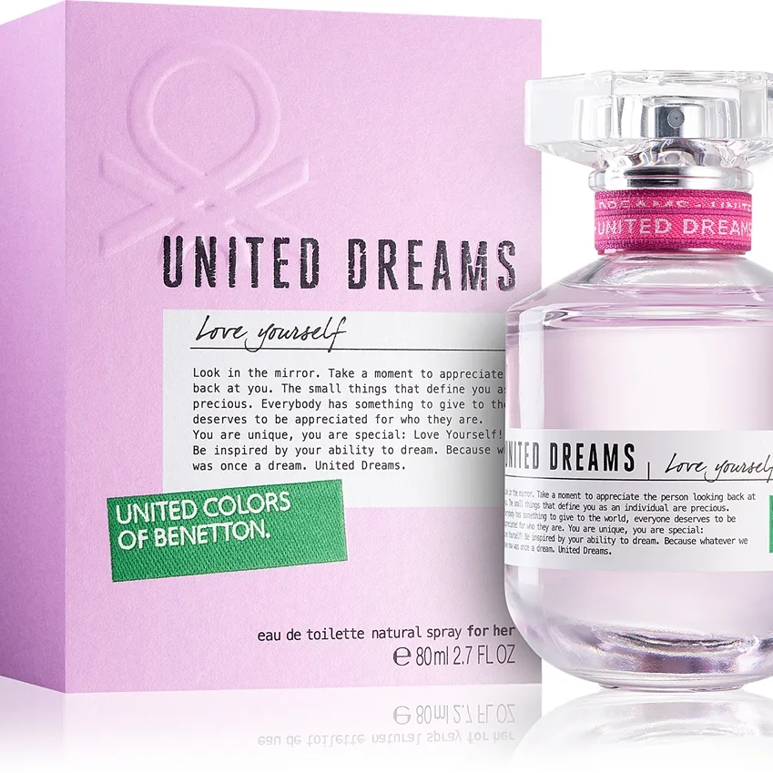 Benetton United Dreams for her Love Yourself Eau de Toilette för Kvinnor 80 ml