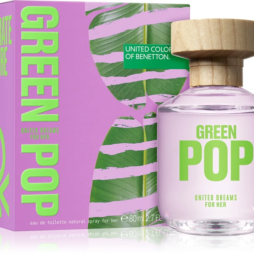Benetton United Dreams Green Pop For Her Eau de Toilette för Kvinnor 80 ml