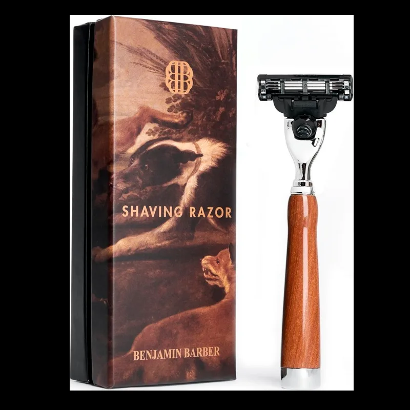 Benjamin Barber Classic Shaving Razor Mach3 Wood (1 stk)
