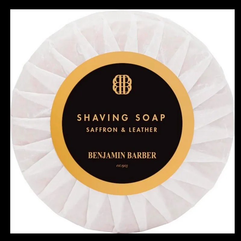 Benjamin Barber Shaving Soap Saffron & Leather (100 g)