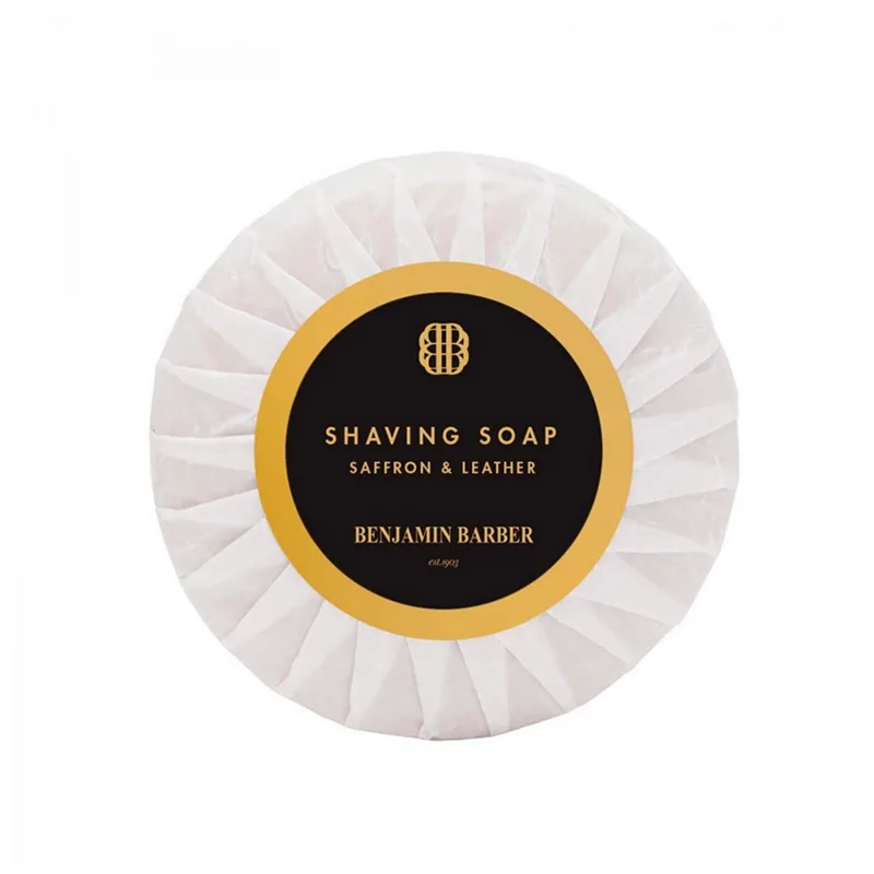 Benjamin Barber Shaving Soap Saffron & Leather (50 g)