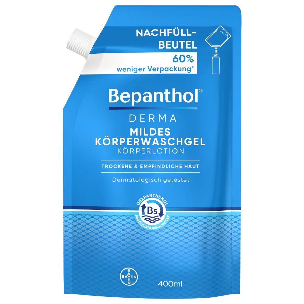 Bepanthol DERMA Mildes Körperwaschgel Nachbüllbeutel 1X400 ml Gel