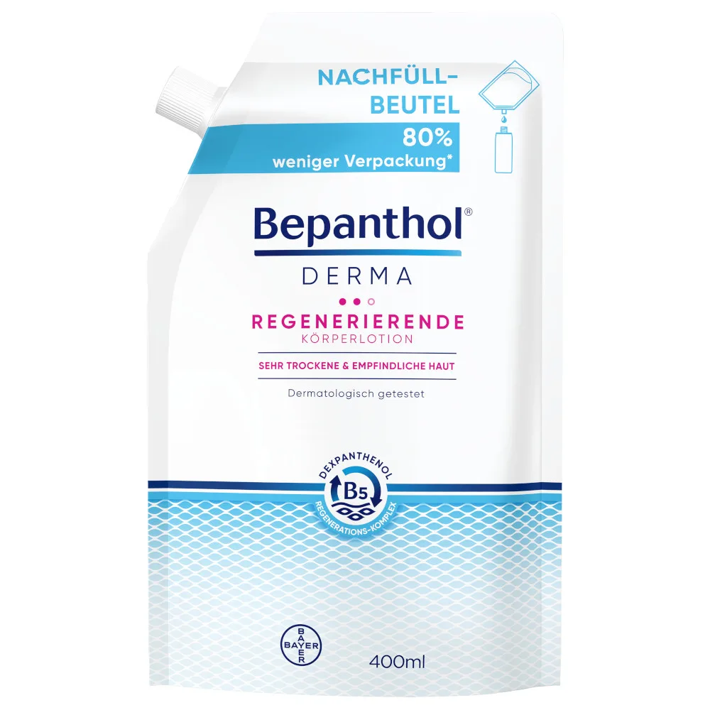 Bepanthol DERMA Regenerierende Körperlotion Nachfüllbeutel 1X400 ml Lotion