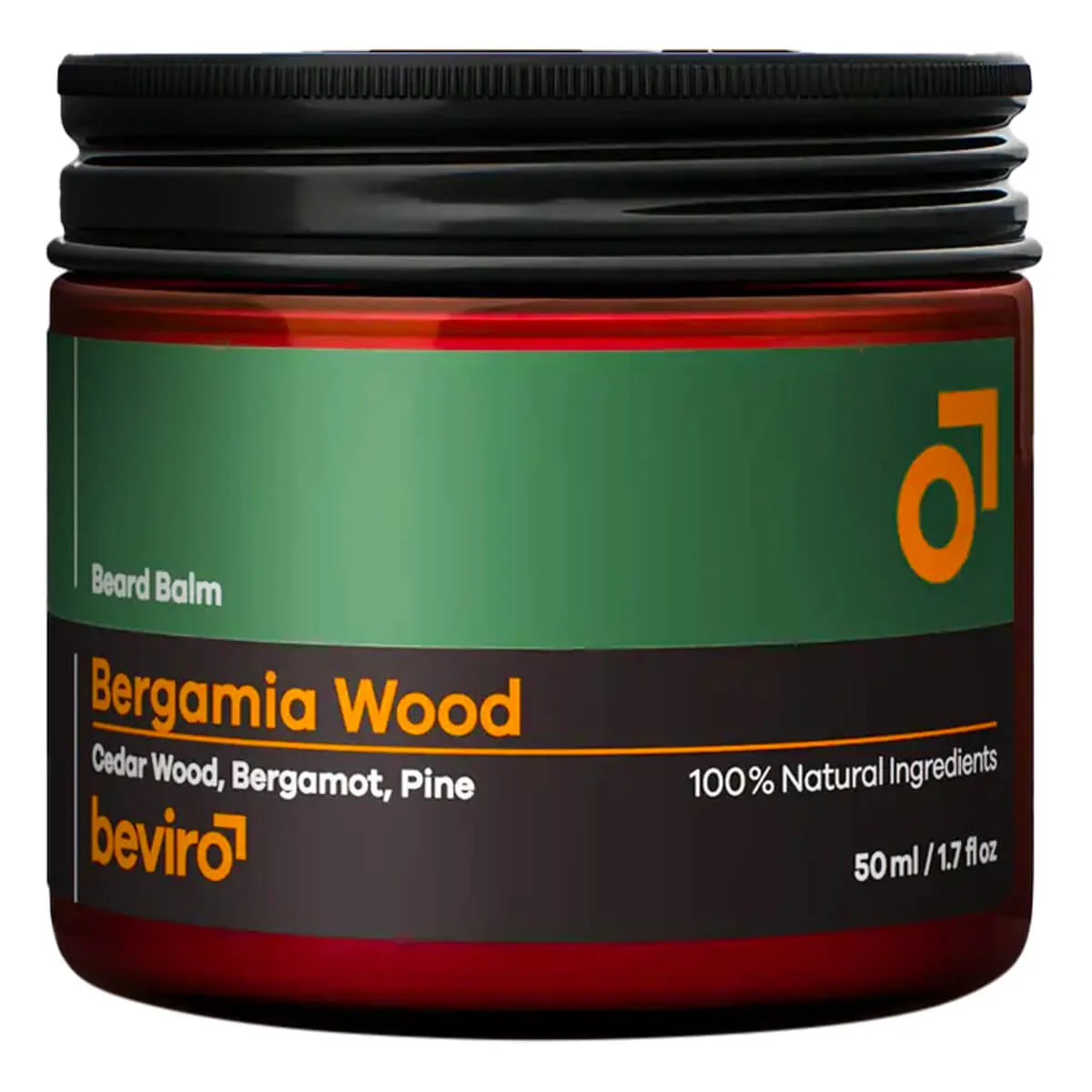 Beviro Beard Balm, Bergamia Wood, 50 ml.