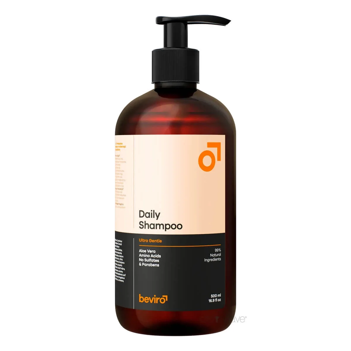 Beviro Daily Shampoo Ultra Gentle miesten shampoo sisältää aloe veraa Ultra Gentle 500 ml
