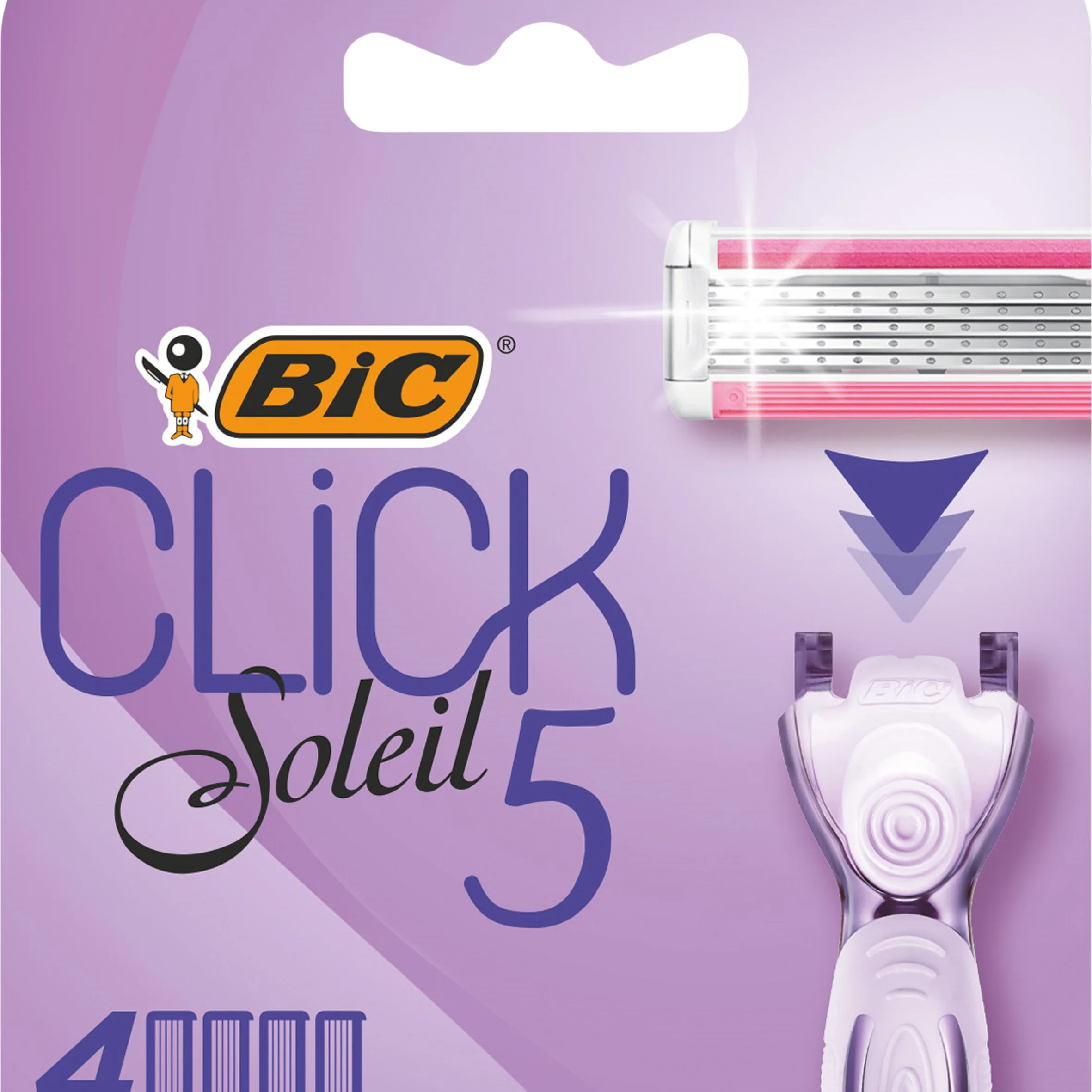 BIC Soleil click 5 rakblad 4 st