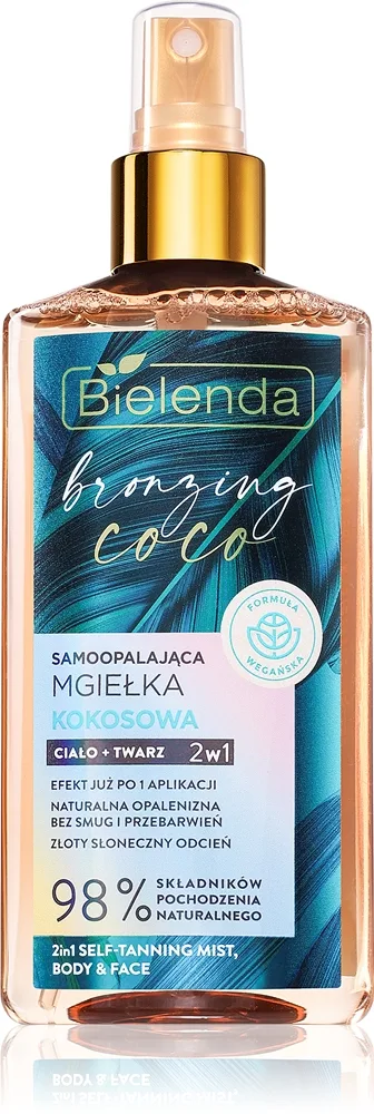 Bielenda Bronzing Coco Brun-utan-sol mist för ansikte och kropp 150 ml