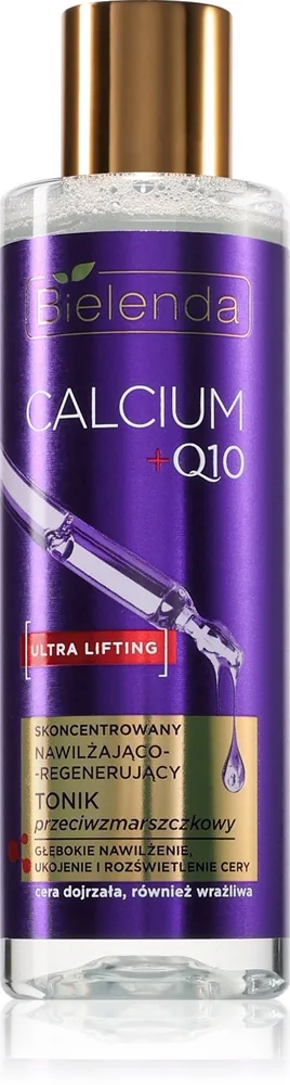 Bielenda Calcium + Q10 Concentrated moisturizing and regenerating anti-wrinkle tonic Fuktgivande toner med effekt mot rynkor 200 ml