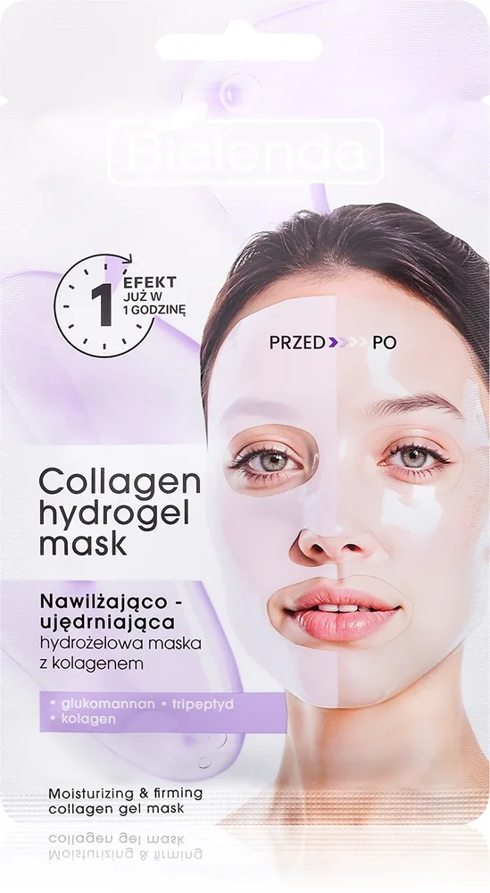 Bielenda Collagen Hydrogel Mask hydrogelmask Med kollagen 1 st.