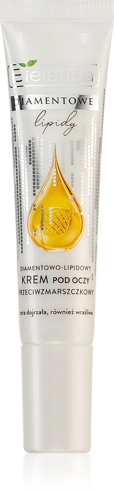 Bielenda Diamond Lipids Ögonkräm mot påsar under ögon och rynkor 15 ml