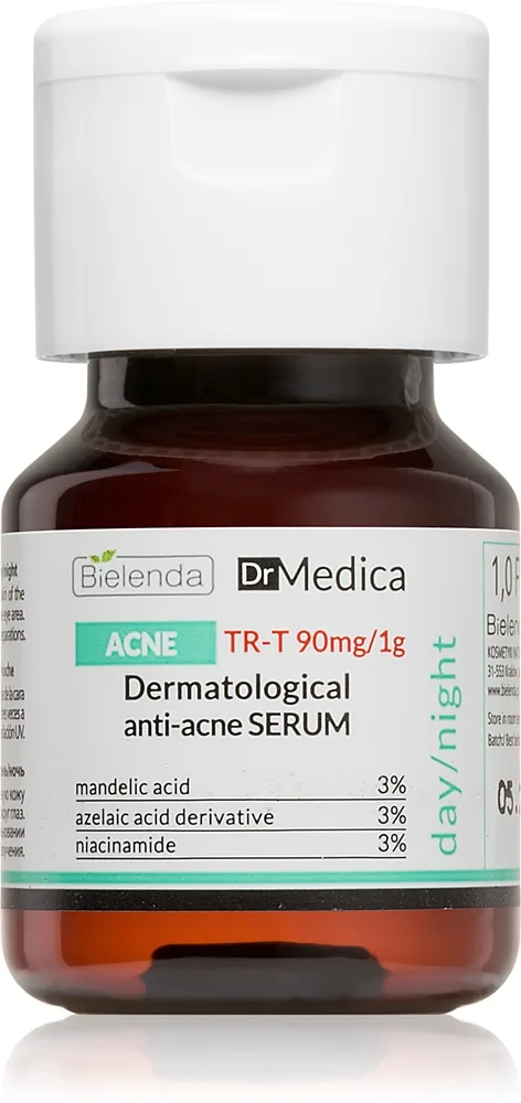 Bielenda Dr. Medica Acne Ansiktsserum som kontrollerar talgproduktionen och akne 30 ml