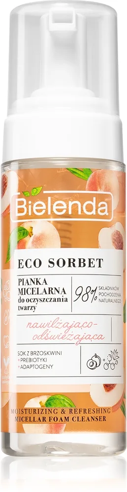 Bielenda Eco Sorbet Peach Micellärt rengöringsskum 150 ml