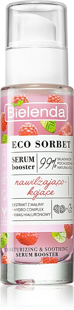 Bielenda Eco Sorbet Raspberry Lindrande och fuktgivande serum 30 ml