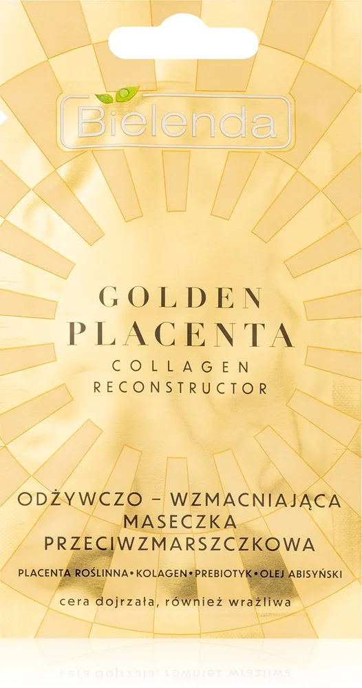 Bielenda Golden Placenta Collagen Reconstructor Kräm-mask mot åldrande 8 g