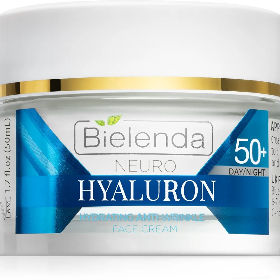 Bielenda Neuro Hyaluron Fuktgivande ansiktskräm dag och natt 50+ 50 ml