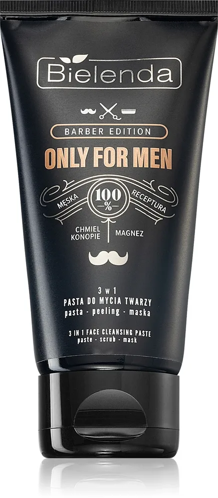 Bielenda Only for Men Barber Edition Rengöringspasta 3-i-1 150 g