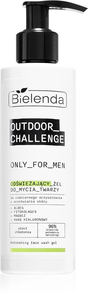 Bielenda Only For Men Outdoor Challenge Uppfriskande gel för ansikte för män 190 ml