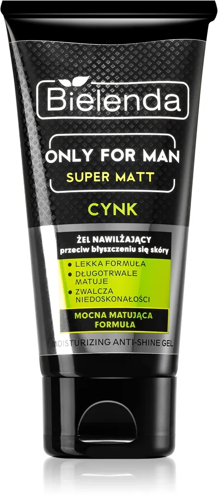 Bielenda Only for Men Super Mat Fuktgivande gel För lyster och expanderade porer 50 ml
