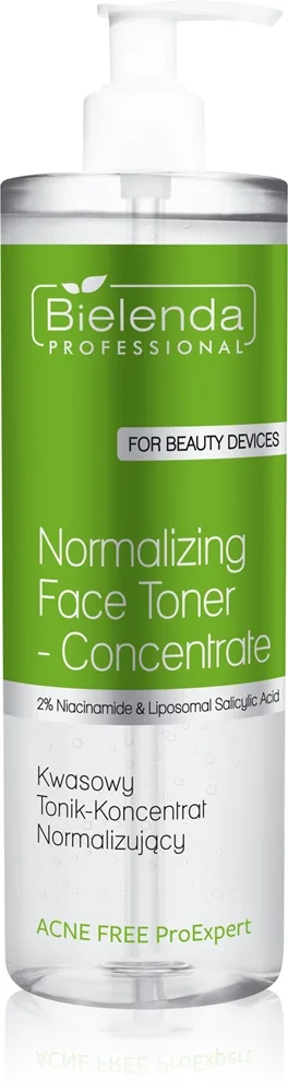 Bielenda Professional Acne Free ProExpert Lindrande toner För hud med bristningar 500 ml