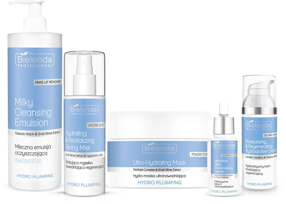 Bielenda Professional Hydro Plumping Rengöringsemulsion för ansikte 500 ml