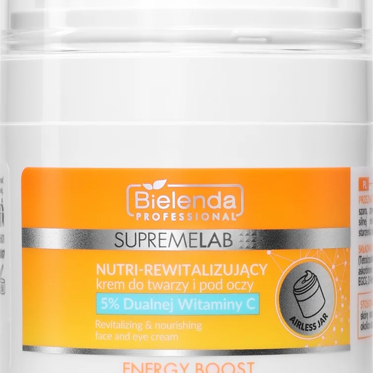 Bielenda Professional Supremelab Energy Boost Energigivande kräm för ansikte och ögonen 40 ml